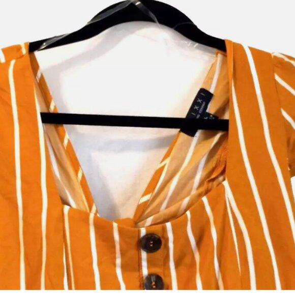 Trixxi Orange Striped Midi Dress - Picture 6 of 14